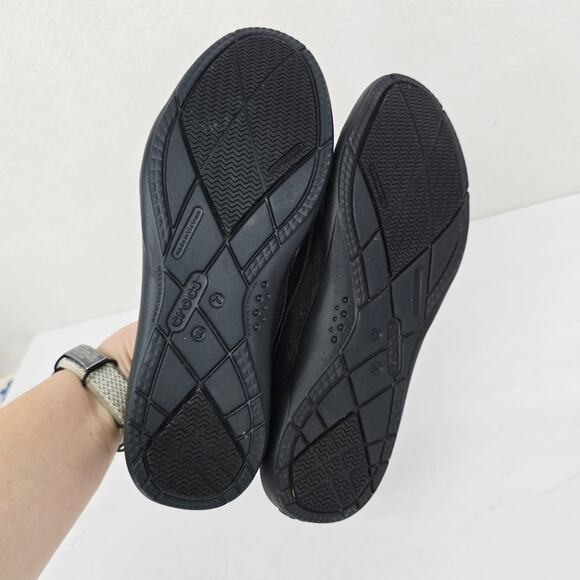 Crocs Walu Women's Slip On Loafers Canvas Gray 7 - Picture 6 of 8